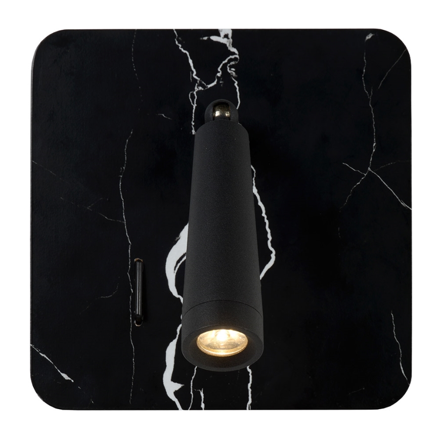Lucide 77282/03/30 - LED-Wandstrahler OREGON LED/4W/230V USB schwarz