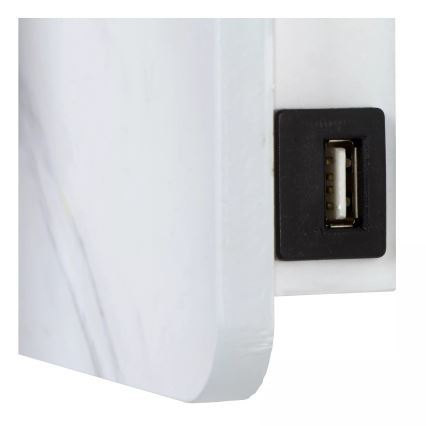 Lucide 77282/03/31 - Luce Spot da parete a LED OREGON LED/4W/230V USB bianco