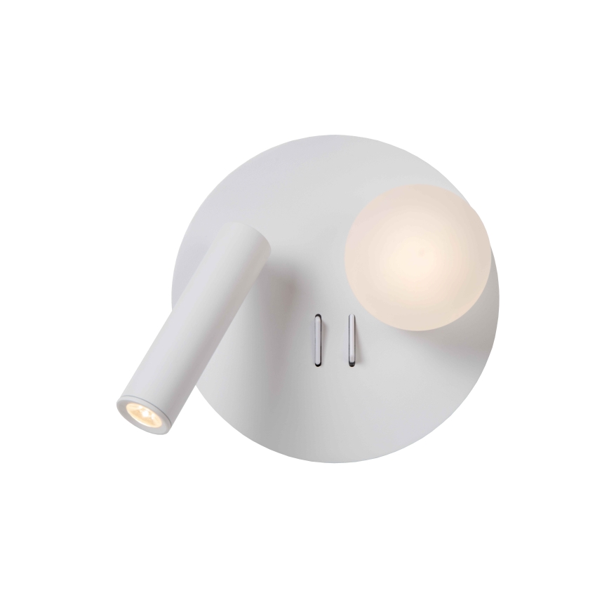 Lucide 77286/02/31 - Applique murale MATIZ 2xLED/3,5W/230V USB blanc