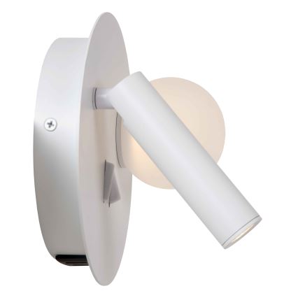 Lucide 77286/02/31 - Applique murale MATIZ 2xLED/3,5W/230V USB blanc