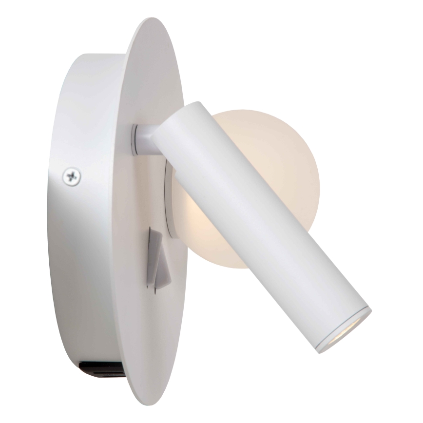 Lucide 77286/02/31 - Applique murale MATIZ 2xLED/3,5W/230V USB blanc