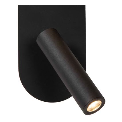 Lucide 77287/05/30 - Applique a LED KELLY 1xG9/5W + LED/3,5W/230V nero