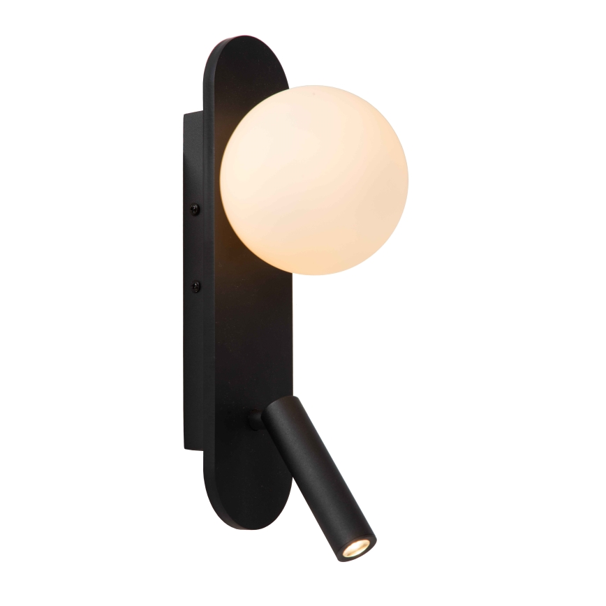 Lucide 77287/05/30 - LED-Wandleuchte KELLY 1xG9/5W + LED/3,5W/230V schwarz