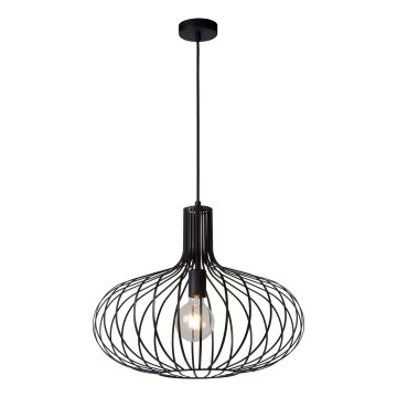 Lucide 78374/50/30 - Lampada a sospensione MANUELA 1xE27/60W/230V nero 50 cm