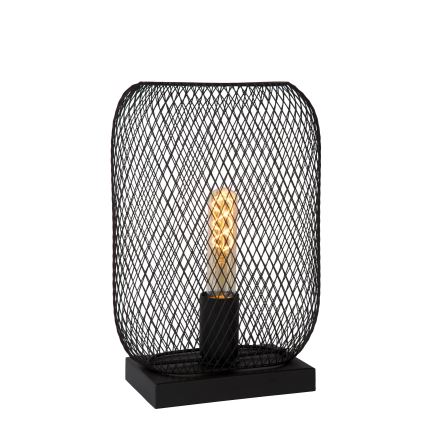Lucide 78592/01/30 - Tischleuchte MESH 1xE27/60W/230V schwarz