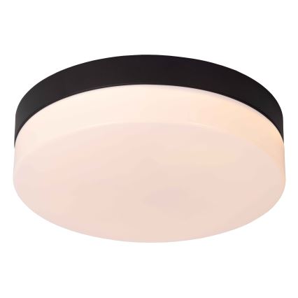Lucide 79111/24/30 - LED-Deckenleuchte für Badezimmer mit Sensor BISKIT LED/12W/230V d 23 cm IP44 schwarz