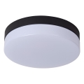 Lucide 79111/24/30 - LED-Deckenleuchte für Badezimmer mit Sensor BISKIT LED/12W/230V d 23 cm IP44 schwarz