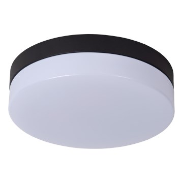 Lucide 79111/24/30 - LED-Deckenleuchte für Badezimmer mit Sensor BISKIT LED/12W/230V d 23 cm IP44 schwarz
