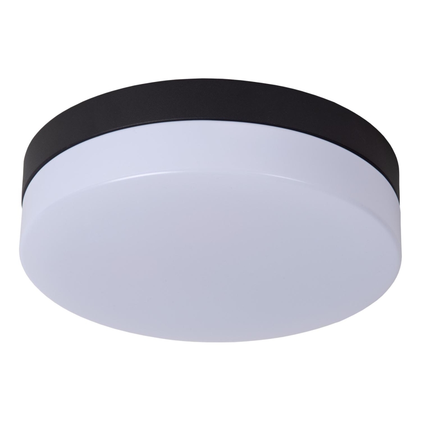 Lucide 79111/24/30 - LED-Deckenleuchte für Badezimmer mit Sensor BISKIT LED/12W/230V d 23 cm IP44 schwarz