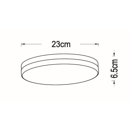 Lucide 79111/24/30 - Plafonnier salle de bain avec détecteur BISKIT LED/12W/230V d. 23 cm IP44 noir