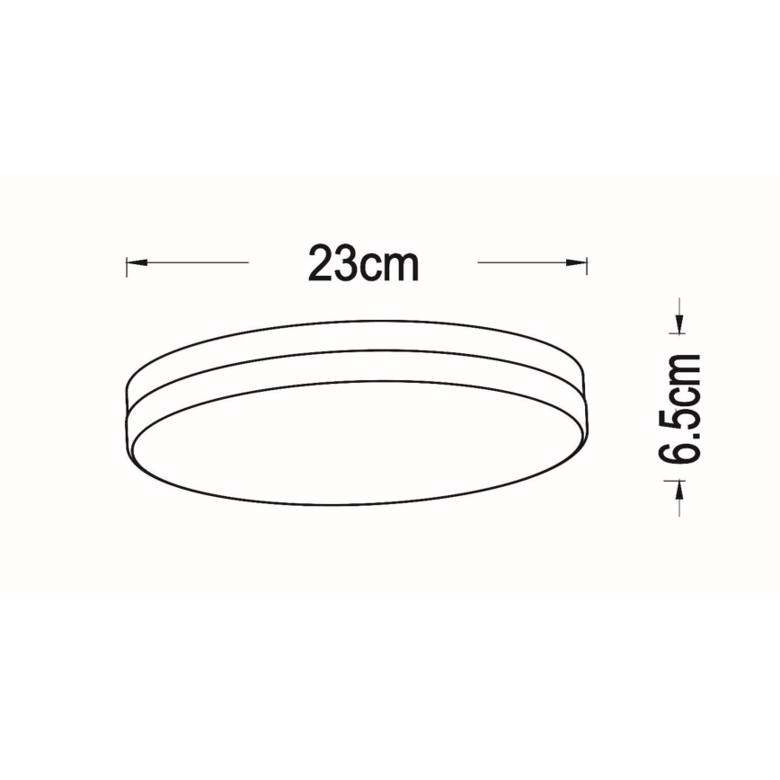 Lucide 79111/24/30 - Plafonnier salle de bain avec détecteur BISKIT LED/12W/230V d. 23 cm IP44 noir