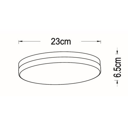 Lucide 79111/24/31 - LED-Deckenleuchte für Badezimmer mit Sensor BISKIT LED/12W/230V d 23 cm IP44 weiß
