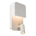 Lucide 79200/08/31 - Applique murale BOXER LED/5W/230V + LED/5W USB blanc
