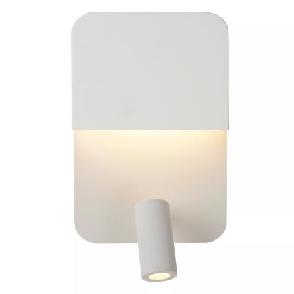 Lucide 79200/08/31 - Applique murale BOXER LED/5W/230V + LED/5W USB blanc