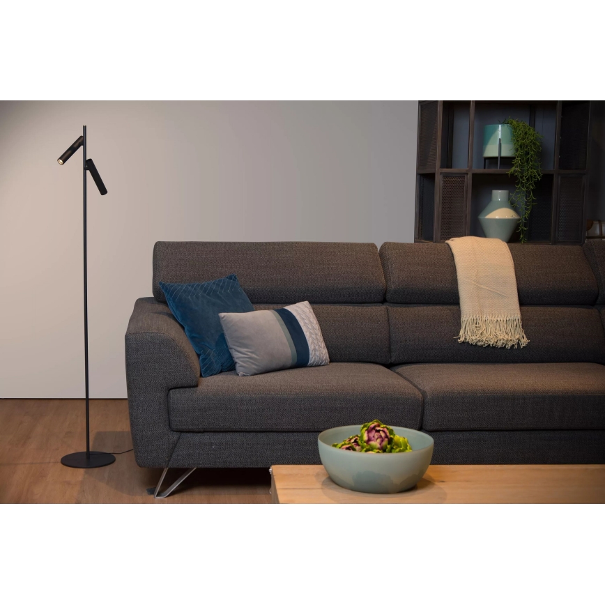 Lucide 79781/10/30 – Lampada da terra LED dimmerabile PHILON 2xLED/4,5W/230V