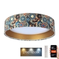 Luminaire à intensité variable SMART GALAXY LED/24W/230V d. 45 cm 2700-6500K Wi-Fi Tuya coloré/doré + Télécommande