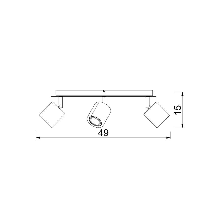 Luminaire à spots DEMIA 3xGU10/8W/230V beige