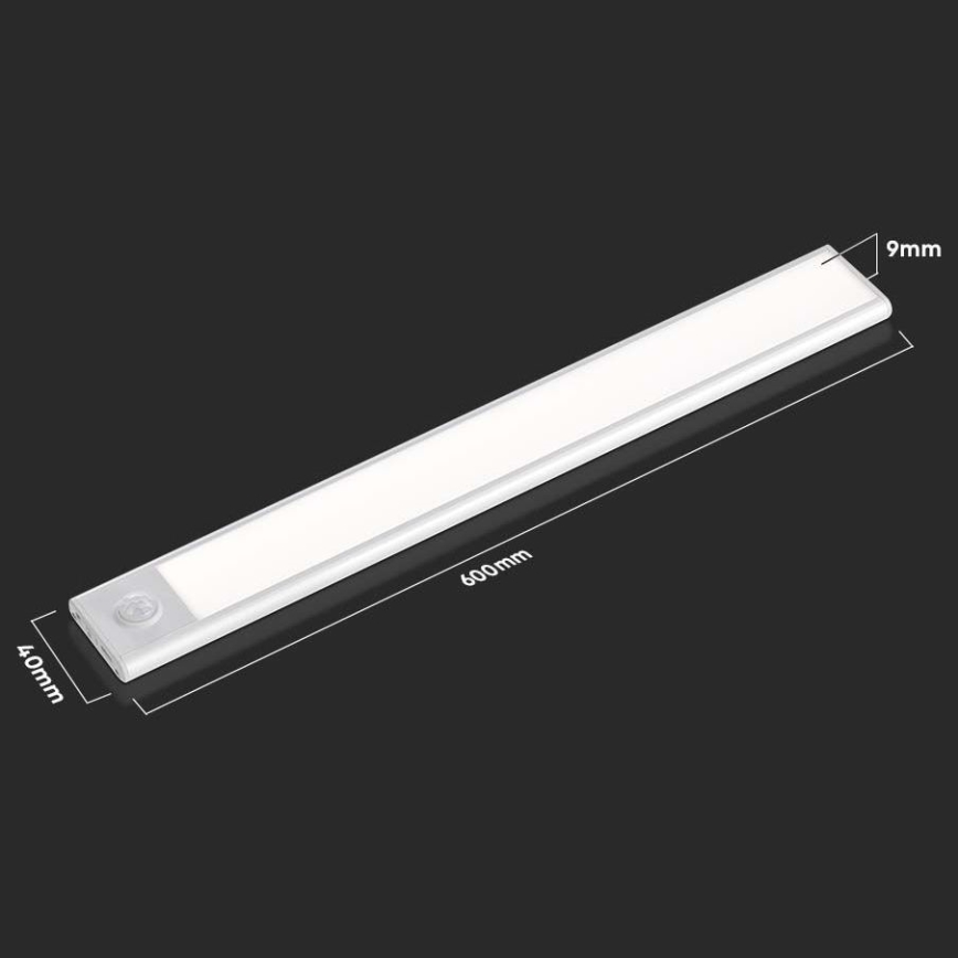Luminaire de dessous d'armoire de cuisine LED avec un détecteur LED/2,5W/5V 4000K