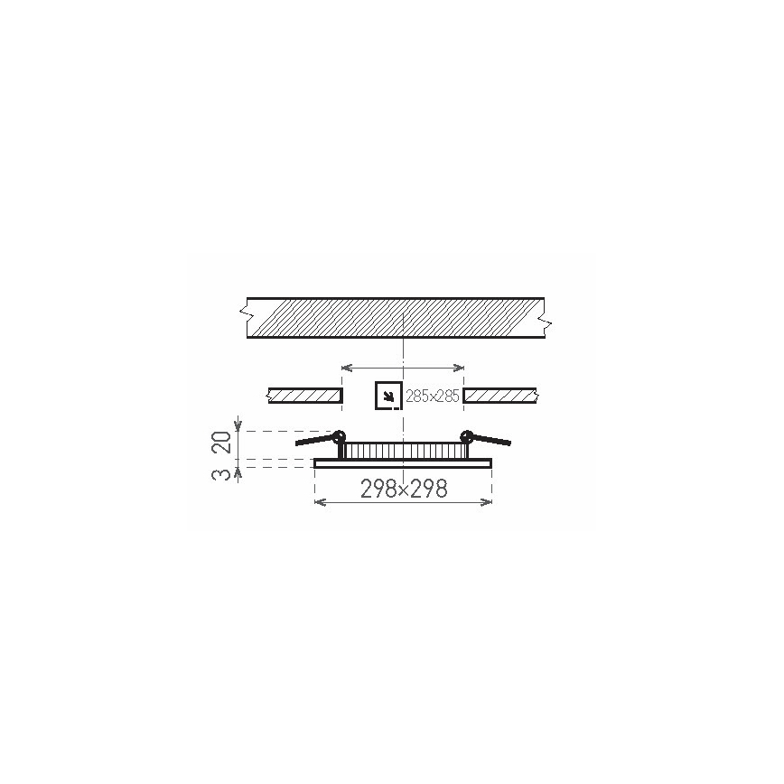 Luminaire de salle de bain encastrable LED VEGA LED/24W/230V 3800K IP44