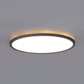 Luminaire de salle de bains avec détecteur de mouvement et crépusculaire NIVERA LED/32W/230V IP54 3000/4000/6000K d. 42 cm noir + Télécommande