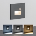 Luminaire d'escalier LED avec capteur de mouvement et capteur crépusculaire LED/1,5W/230V 3000/4000/6000K argenté