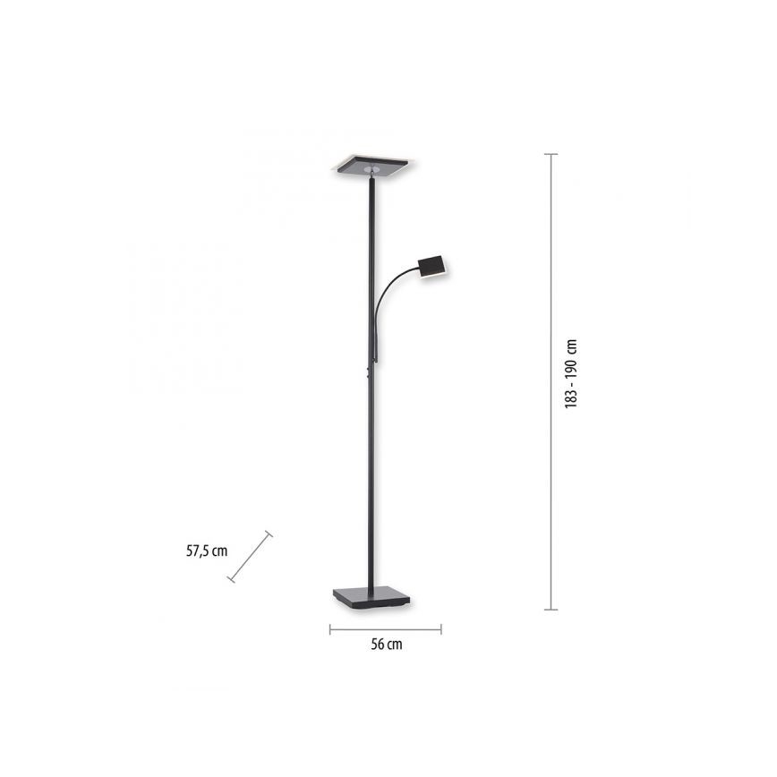 Luminaire Direct 11710-18 - Lampe LED à intensité variable HANS LED/21,5W/230V + LED/4W