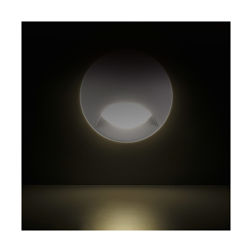 Luminaire encastrable d'escalier LED extérieur Q1 LED/3W/230V IP44