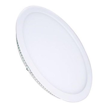Luminaire encastré LED 18W 230V — 3000/4000/6000K (3 températures de couleur) — Ø 22,5 cm — blanc