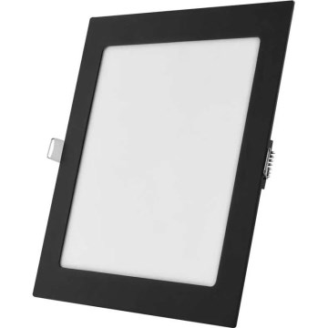 Luminaire encastré LED NEXXO LED/18W/230V 3000/3500/4000K noir 22,5 x 22,5 cm