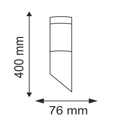 Luminaire extérieur LED LIVIA 1xE27/7W/230V 4000K IP44