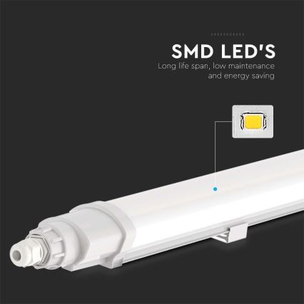 Luminaire fluorescent industriel LED/18W/230V 4000K IP65 60 cm