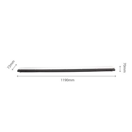 Luminaire fluorescent industriel LIMEA GIGANT LED/38W/230V IP65 1190mm noir