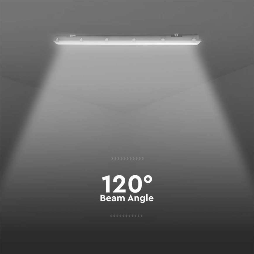 Réglette LED technique avec détecteur de mouvement et capteur crépusculaire LED/48W/230V IP65 4000K 150 cm