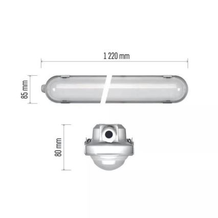 Luminaire industriel avec module d'urgence EMERGENCY LED/40W/230V 4000K 122 cm IP66