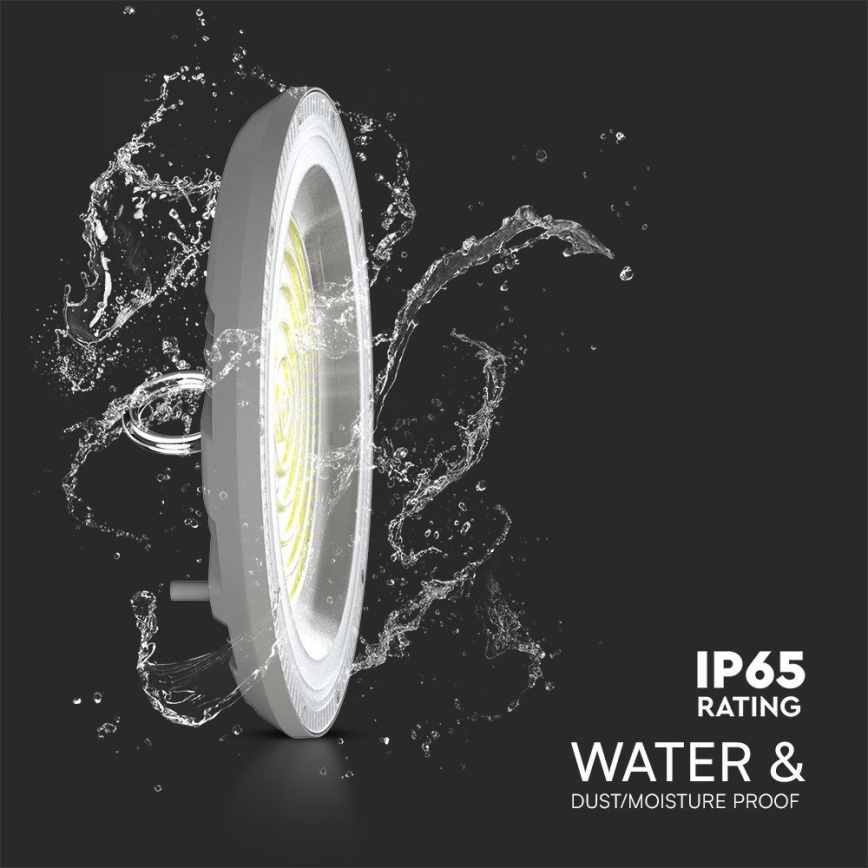 Luminaire industriel High Bay LED/150W/230V 3000/4000/6500K IP65 ø 27,7 cm