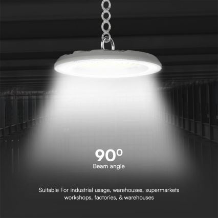 Luminaire industriel High Bay LED/150W/230V 3000/4000/6500K IP65 ø 27,7 cm