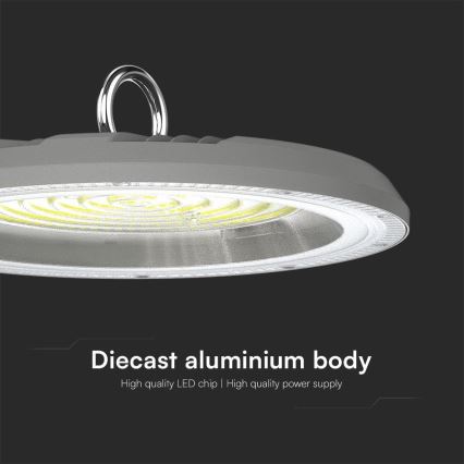 Luminaire industriel High Bay LED/150W/230V 3000/4000/6500K IP65 ø 27,7 cm