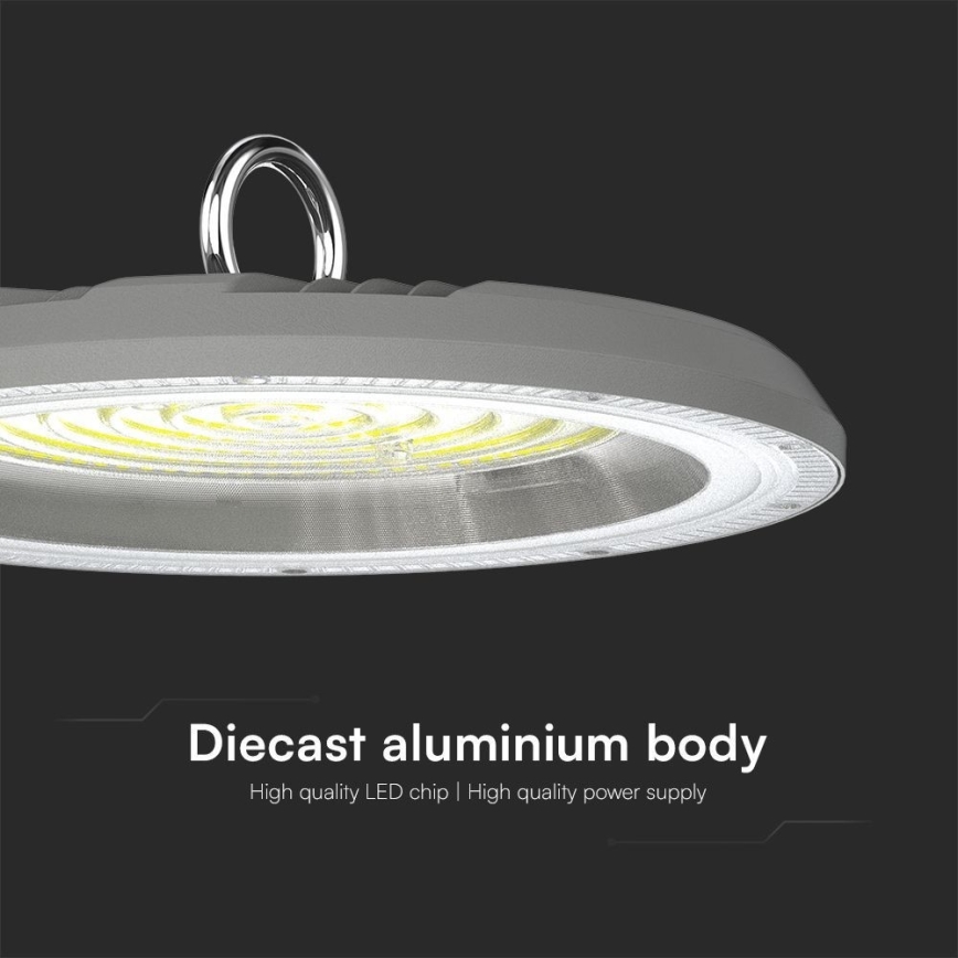 Luminaire industriel High Bay LED/150W/230V 3000/4000/6500K IP65 ø 27,7 cm