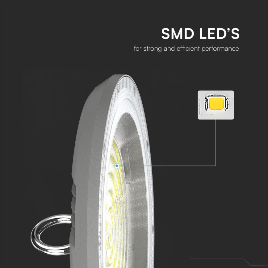 Luminaire industriel High Bay LED/150W/230V 3000/4000/6500K IP65 ø 27,7 cm
