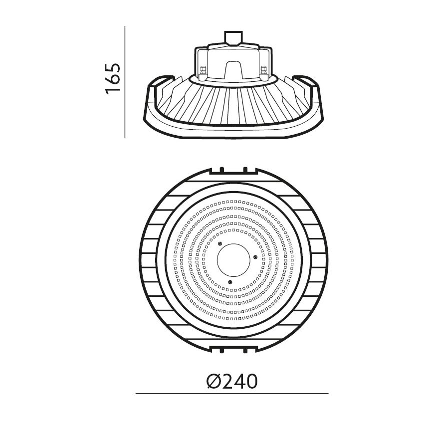 Luminaire industriel technique NINA HIGHBAY LED/100W/230V 4000K IP65