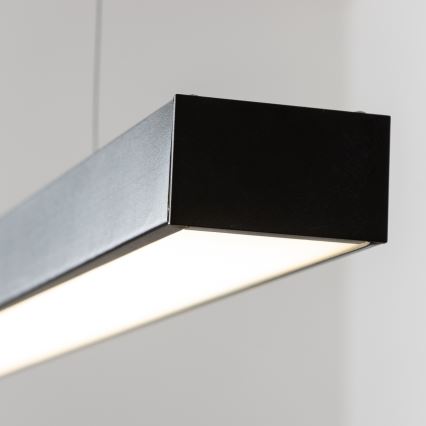 Luminaire LED de plafond CYNIDECO, montage en applique ou suspendu, LED/12W/230V, 4000K, noir