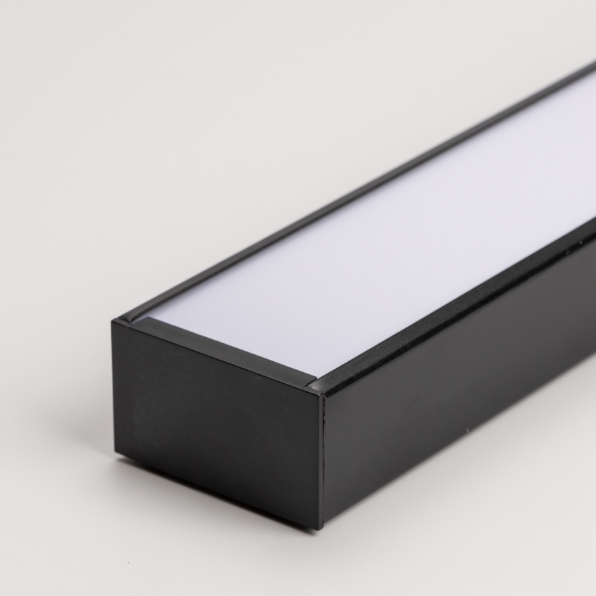 Luminaire LED de plafond CYNIDECO, montage en applique ou suspendu, LED/12W/230V, 4000K, noir