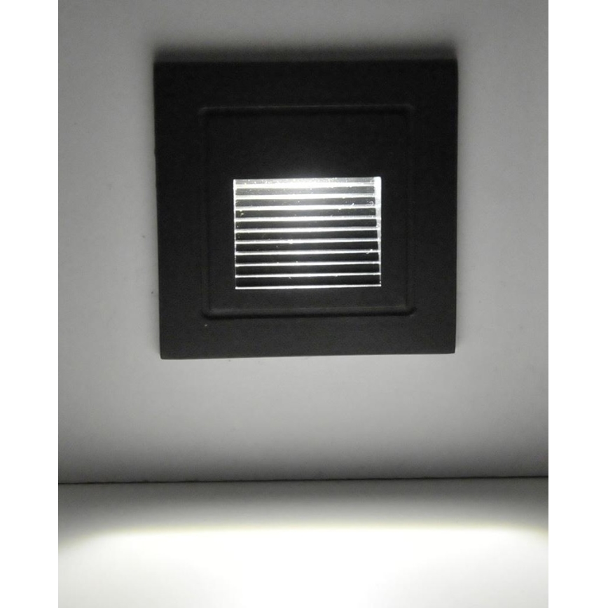 Luminaire LED d'escalier extérieur Q6 LED/3W/230V IP44
