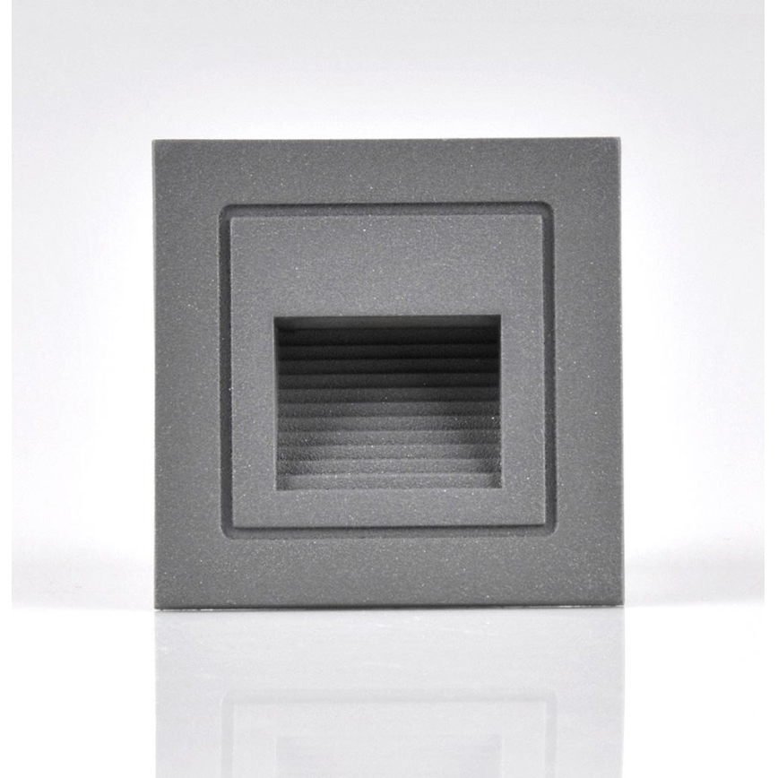 Luminaire LED d'escalier extérieur Q6 LED/3W/230V IP44