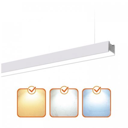 Plafonnier LED à montage en surface ou suspendu KOLINE LED/40W/230V 3000/4000/6500K 120 cm blanc