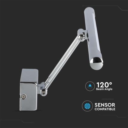 Luminaire LED pour miroir LED/13W/230V 3000K 64cm chromé