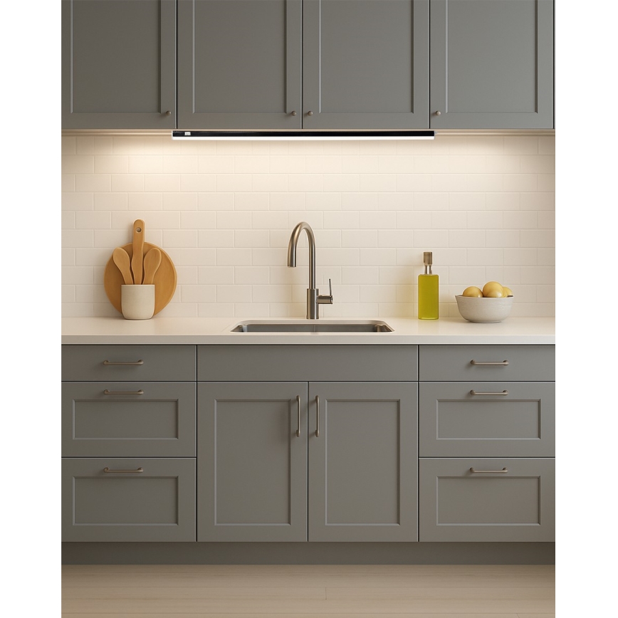 Luminaire LED sous-meuble TUBE LED/14W/230V 90 cm noir