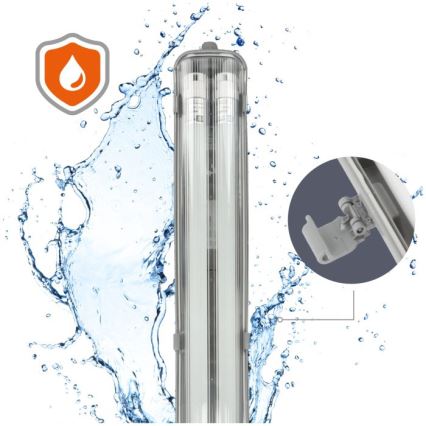 Luminaire LED technique T8 2xG13/18W/230V 6500K IP65 127 cm