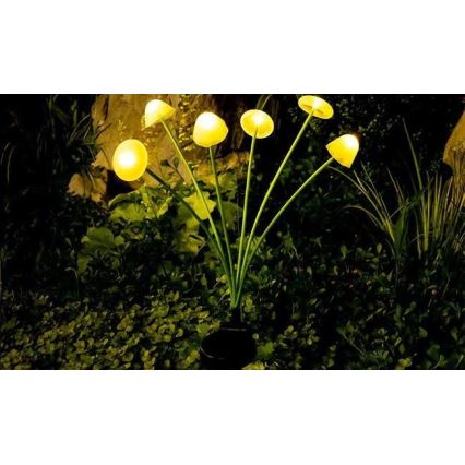 Luminaire solaire décoratif à LED avec capteur 6xLED/1,2V 3000K 72 cm 600 mAh IP44