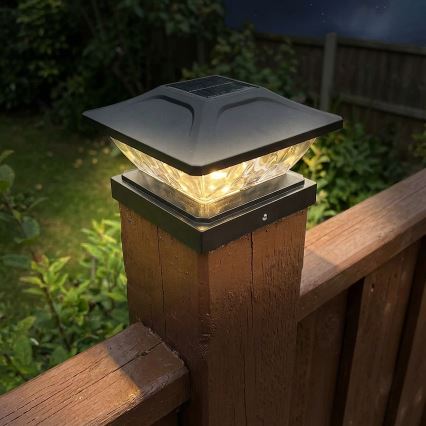 Luminaire solaire LED TOYA LED/4,5W/230V 3000/6500K 600 mAh IP44 noir